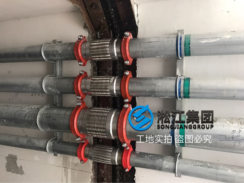 2018」发往上海银商科技园卡箍式金属软管使用现场