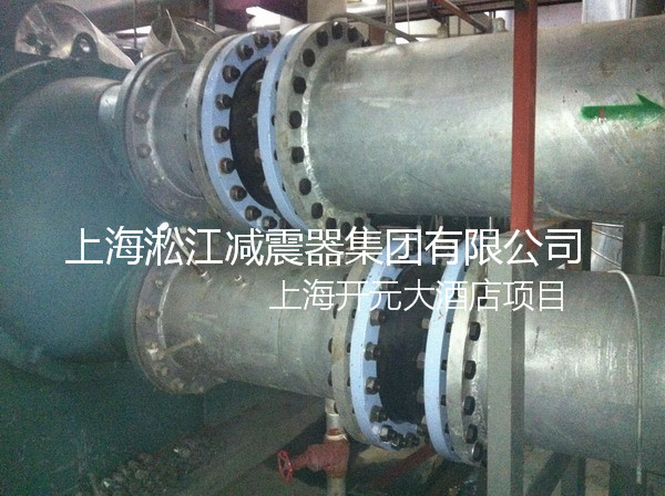 「2015」发往上海松江开元大酒店橡胶补偿器、ZTA型弹簧减震器使用现场