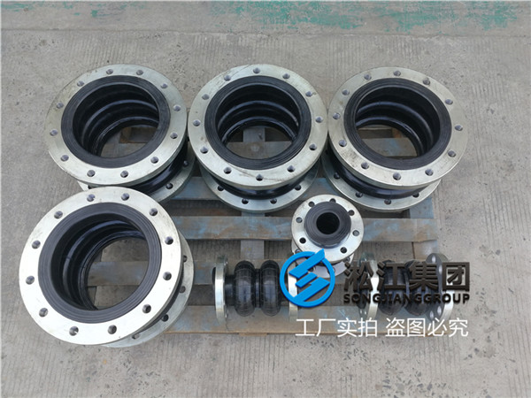 304法兰DN65-PN16双球橡胶软接