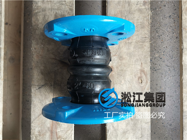 DN50双球体耐酸碱绝缘橡胶防震接头