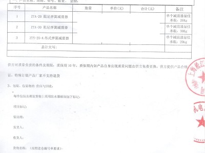 【楼宇案例】莫桑比克TVM大楼项目ZTA型弹簧减震器“附合同”